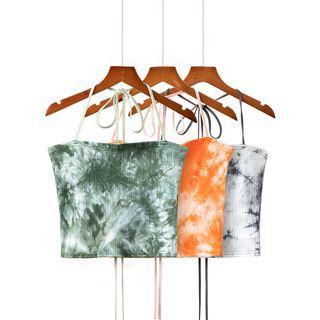 Halter Tie-dyed Crop Camisole Top
