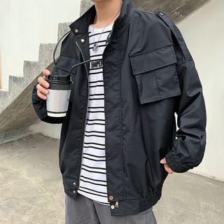 Couple Matching Cargo Zip Jacket