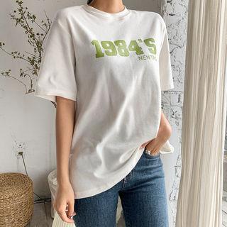 Brushed Fleece Printed T-shirt