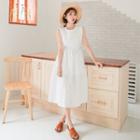 Sleeveless Linen Blend Mini Dress