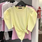 Loose Puff Short Sleeve Top