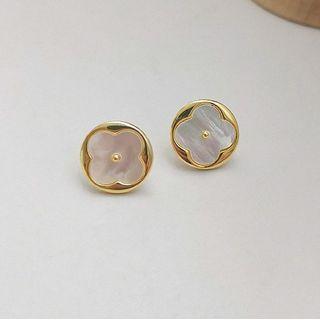 Shell Flower Earring 1 Pair - Shell Flower Earring - One Size