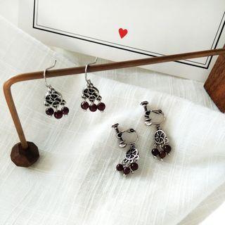 Stone Dream Catcher Dangle Earring