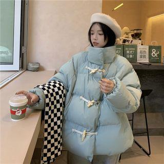 Padded Toggle Coat Light Green - One Size