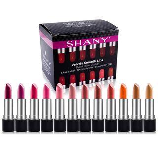 Shany - Slick & Shine Lipstick Set - 12 Color Long Lasting & Moisturizing As Figure Shown