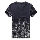 Short-sleeve Paint-splatter T-shirt