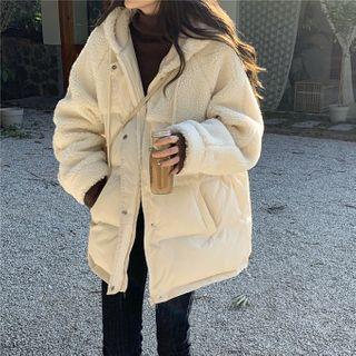 Padded Zip-up Jacket Off-white - One Size