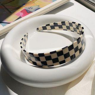 Check Acetate Headband