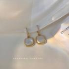 Gemstone Drop Earring 1 Pair - White - One Size