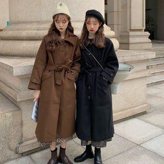 Hairy Button Long Coat
