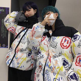 Smiley Face Padded Jacket