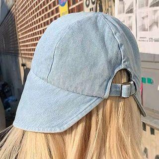 Denim Bucket Hat Washed Light Blue - One Size