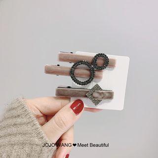 Rhinestone Velvet Hair Clip