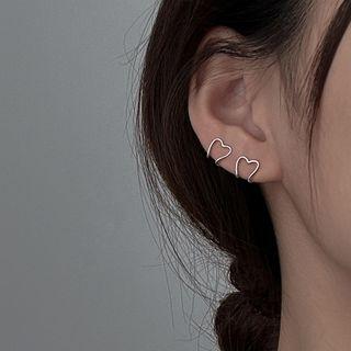 Heart Sterling Silver Cuff Earring
