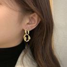 Ally Drop Ear Stud 1 Pair - Gold - One Size
