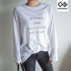Plus Size Letter-printed T-shirt