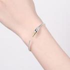 Alloy Goose Open Bangle Silver - One Size