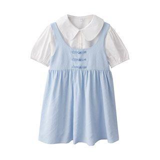 Short-sleeve Blouse / Mini Overall Dress / Set (various Designs)
