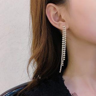 Embellished Fringed Earring