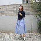 Knitted Striped 2-in-1 Dress