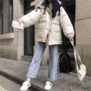 Padded Zip-up Jacket White - One Size