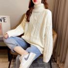 Turtleneck Sweater 173-1122# - Off-white - One Size