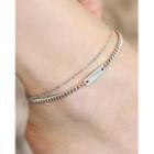 Layered Metal Anklet
