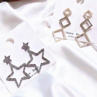 Alloy Star / Square Dangle Earring