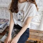Stitch-trim Printed T-shirt