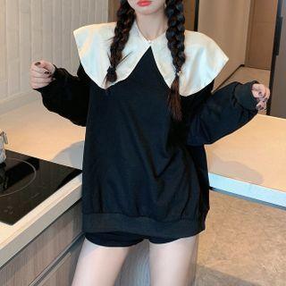 Reversible Bow Sweatshirt Black - One Size