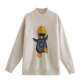 Penguin Mock-neck Sweater