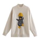 Penguin Mock-neck Sweater