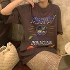 Round-neck Short-sleeve Print Tee