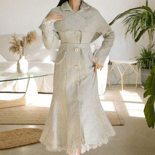 Tweed Midi Mermaid Coatdress