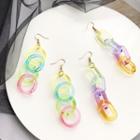 Acrylic Hoop / Chain Dangle Earring