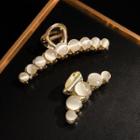 Set Of 1 / 2: Faux Pearl / Cat Eye Stone Alloy Hair Clamp (various Designs)
