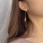 Leaf Fringed Earring / Leaf Fringed Clip-on Earring