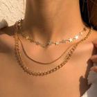 Star Layered Alloy Necklace