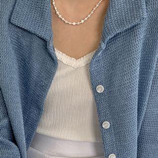Freshwater Pearl Necklace Ivory - One Size