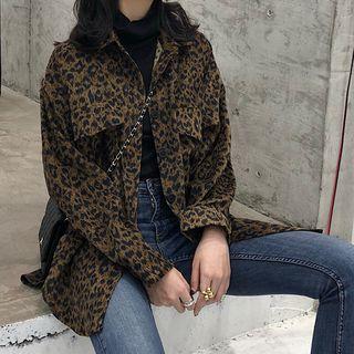 Leopard Shirt Jacket