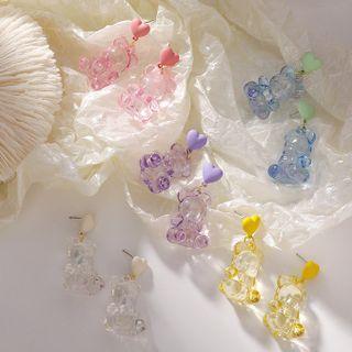 Bear Pvc Dangle Earring