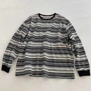 Striped Logo Sweatshirt Striped - Black & Off-white - One Size