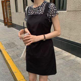 Floral Short-sleeve Top / Jumper Dress