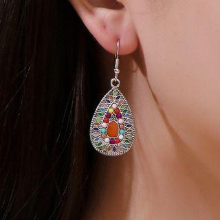 Water Drop Earring 1 Pair - 01-11701 - As Shown In Figure - One Size