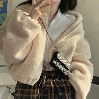 Fluffy Zip Jacket Jacket - Off-white - One Size