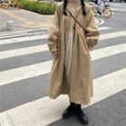Single-breasted Midi Trench Coat Trench Coat - One Size