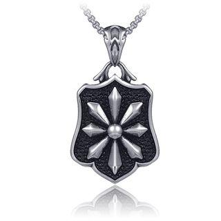 Stainless Steel Skull Anchor Pendant Necklace