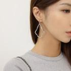 Square Drop Earrings Silver - One Size