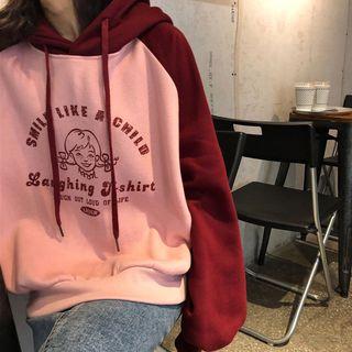 Raglan Printed Hoodie