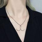 Stainless Steel Wirework Pendant Necklace Necklace - One Size